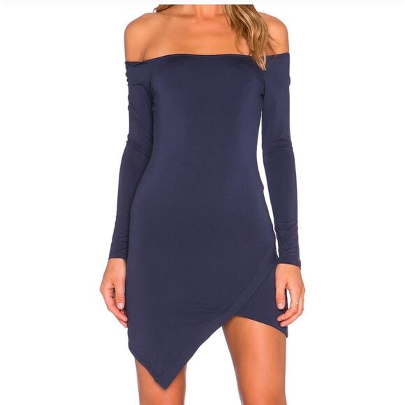 Revolve Lover + Friends Sweets Off Shoulder Asymmetrical Dress - Picture 1 of 10